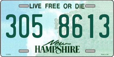 NH license plate 3058613