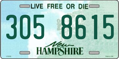 NH license plate 3058615