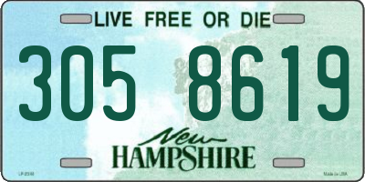 NH license plate 3058619