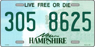 NH license plate 3058625