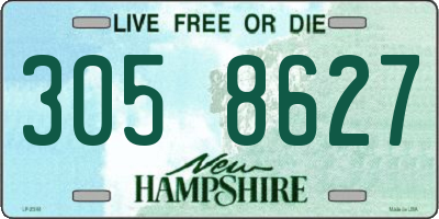NH license plate 3058627