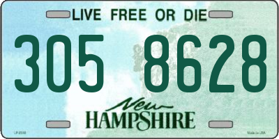 NH license plate 3058628