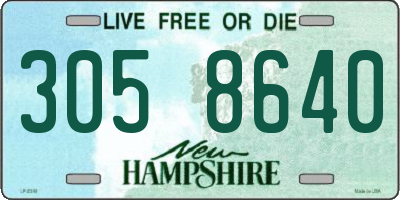 NH license plate 3058640