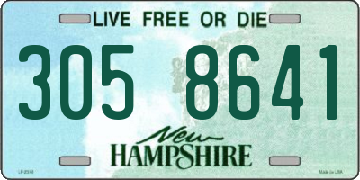 NH license plate 3058641