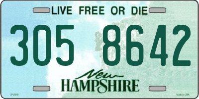 NH license plate 3058642