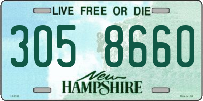 NH license plate 3058660