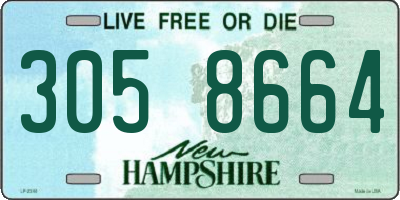 NH license plate 3058664