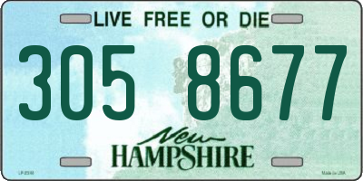NH license plate 3058677