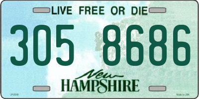 NH license plate 3058686