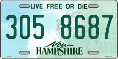 NH license plate 3058687