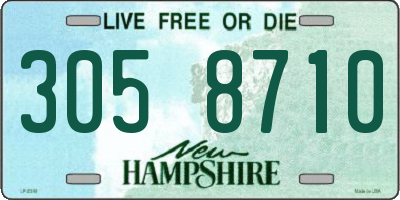 NH license plate 3058710