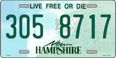 NH license plate 3058717
