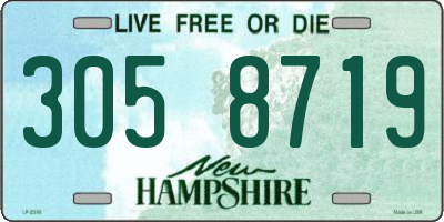 NH license plate 3058719