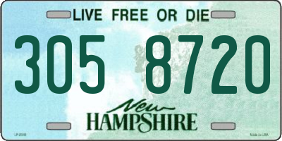 NH license plate 3058720