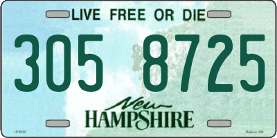 NH license plate 3058725