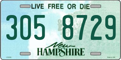 NH license plate 3058729