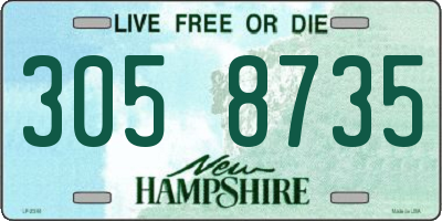 NH license plate 3058735