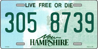 NH license plate 3058739
