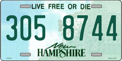 NH license plate 3058744