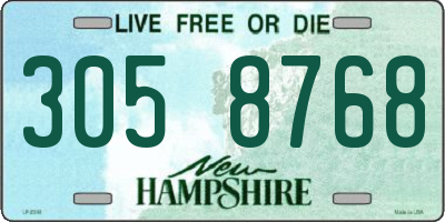NH license plate 3058768