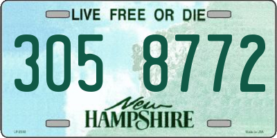 NH license plate 3058772