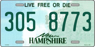 NH license plate 3058773