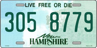 NH license plate 3058779