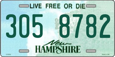 NH license plate 3058782