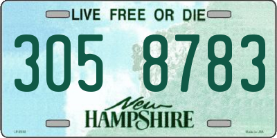NH license plate 3058783