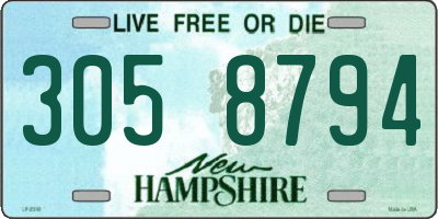 NH license plate 3058794