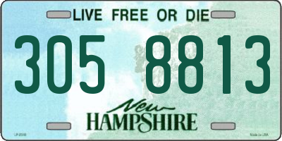 NH license plate 3058813