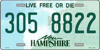 NH license plate 3058822