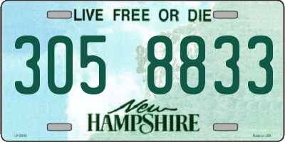 NH license plate 3058833