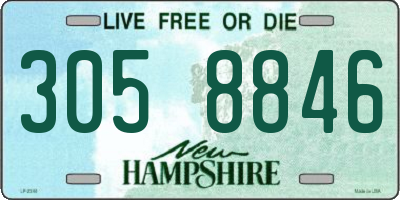 NH license plate 3058846