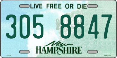 NH license plate 3058847