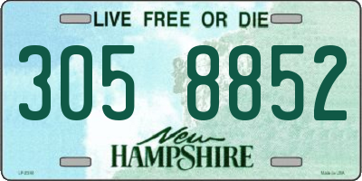 NH license plate 3058852