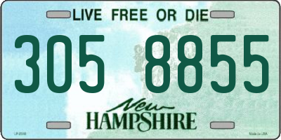 NH license plate 3058855
