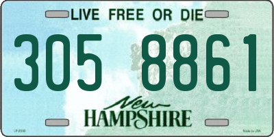 NH license plate 3058861