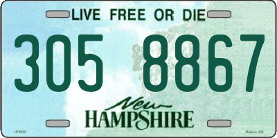 NH license plate 3058867