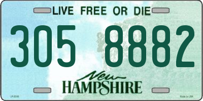 NH license plate 3058882