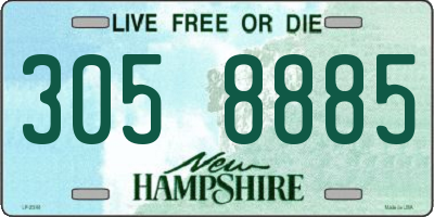 NH license plate 3058885