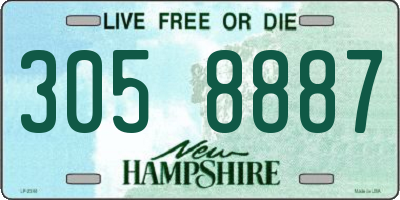 NH license plate 3058887