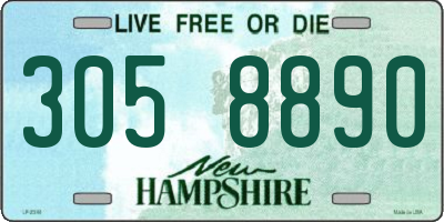 NH license plate 3058890