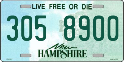 NH license plate 3058900