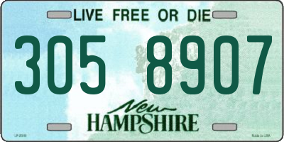 NH license plate 3058907