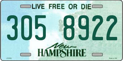 NH license plate 3058922