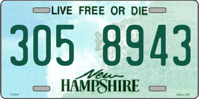 NH license plate 3058943