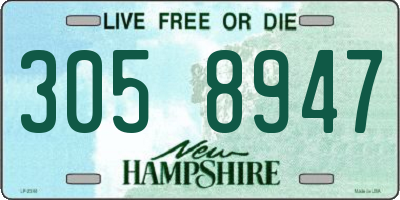NH license plate 3058947