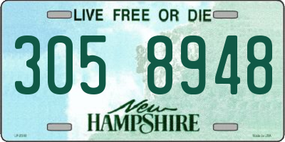 NH license plate 3058948