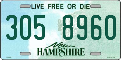 NH license plate 3058960